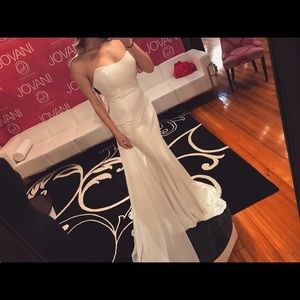 Jovani White Prom Dress